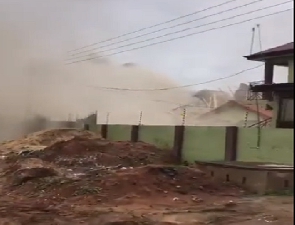 Collapsed Ofankor three-storey building