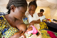 Images of mothers breastfeeding babies