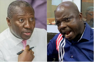 Afenyo-Markin (L) has dared the judge in Abronye’s (R) case to summon him for contempt