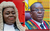 Chief Justice Gertrude Torkornoo and Speaker of Parliament Alban Bagbin