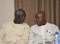 Former president, John Agyekum Kufuor with Nana Addo