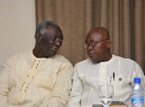 Nana Akufo-Addo with former president Kufuor