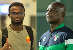 Assistant coach of Sudan, Ignatius Osei-Fosu and Head coach, Kwasi Appiah