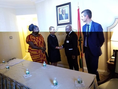 President Nana Addo Dankwa Akufo-Addo with UNOPS Executive Director Grete Faremo