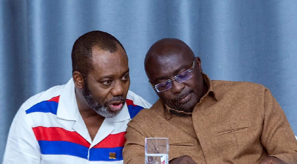 Dr Mahamudu Bawumia (R) and Dr Matthew Opoku Prempeh led the NPP into the 2024 Election
