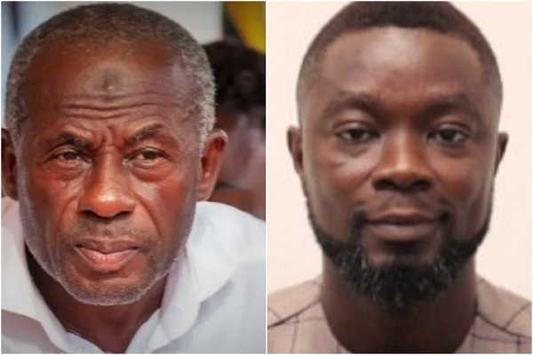 Ebenezer Addo (L) claims Collins Dauda told him to find out what was happening in his constituency