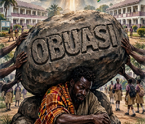 A man struggles beneath the weight of a massive stone A man struggles beneath the weight of a massive stone