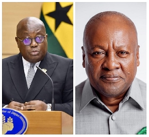 President Nana Addo Dankwa Akufo-Addo and former President, John Dramani Mahama