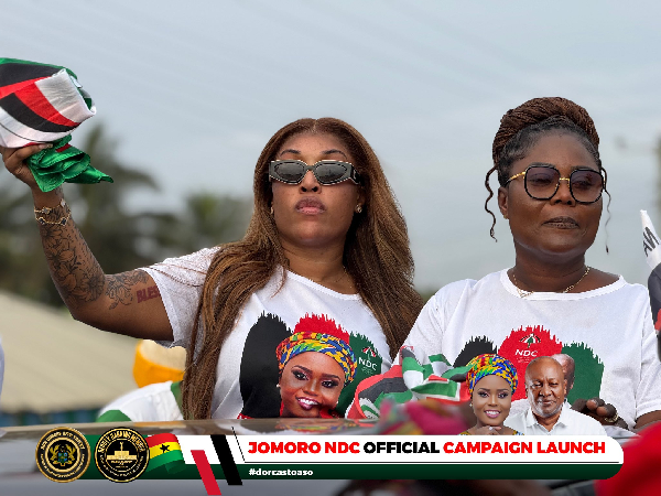 Watch as Fantana joins mum on NDC campaign launch