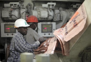 Workers At A Dangote Cement Factory In Kogi State