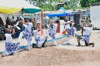 Ewe Cultural Group displaying the Borbor dance
