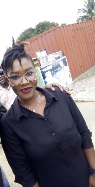 The lady was spotted at Ebony's funeral grounds