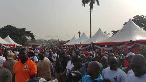 Hundreds of National Democratic Congress (NDC) members joined in the celebrations at Ho