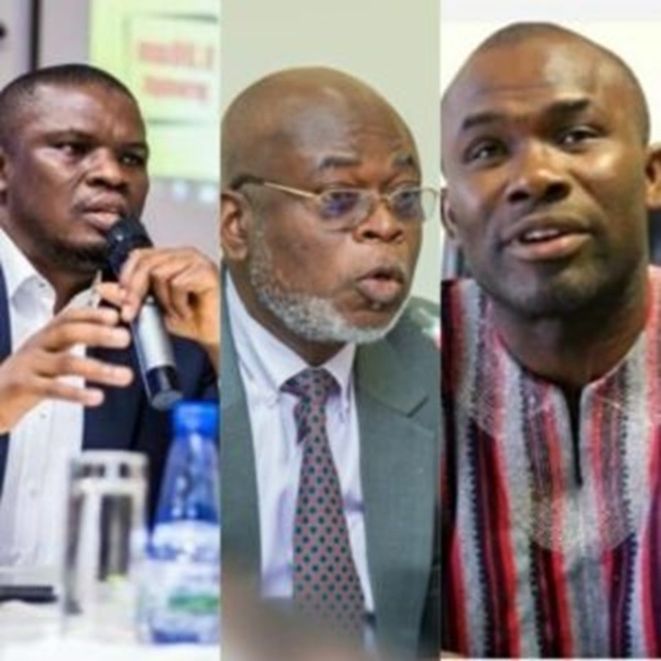 Mustapha Ussif, James Clutse Avedzi and Prof. Peter Twumasi