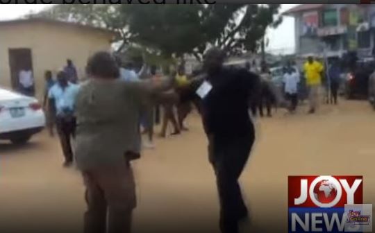Sam George was assaulted by some members of the SWAT team at  Ayawaso West Wuogon by-election