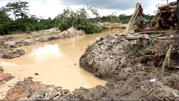 illegal mining activities at Amansie West Constituency