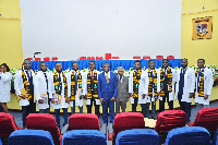 The new doctors after their induction ceremony