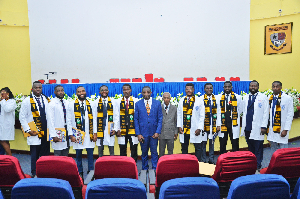 The new doctors after their induction ceremony