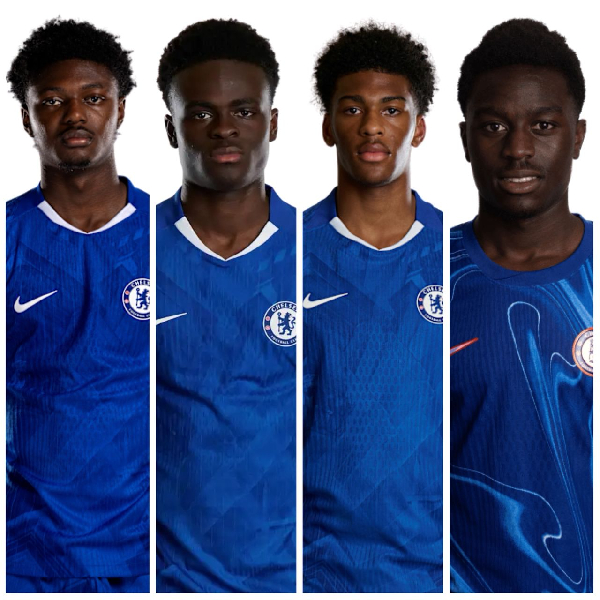 A photo of Ghanaian players at Chelsea