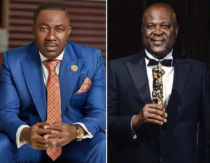 Osei Kwame Despite [L] and Ibrahim Mahama