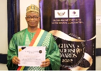 Obrempong Dr. Abdulai with the best performing  CEO 2022 Award