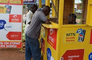 Mobile money vendors | File photo
