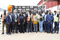 Officials of Jumia at the opening of the warehouse