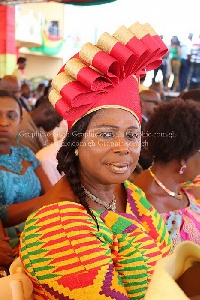 Ghanaians patronized the Ghana@60 dressed in the kente cloth