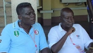 Coach Cecil Jones Attuquayefio (R) with Coach Sam Arday