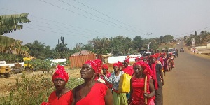 Aggrieved women stormed Assesewa