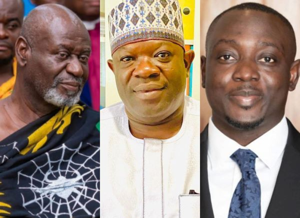 L-R: Samuel Sarpong, Limuna Muniru and Samuel Aboagye all perished in the helicopter crash