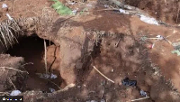 File photo of a galamsey site