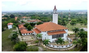 An aerial view of University of Ghana