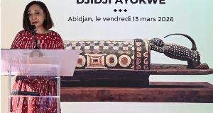 A file photo of the  sacred talking drum