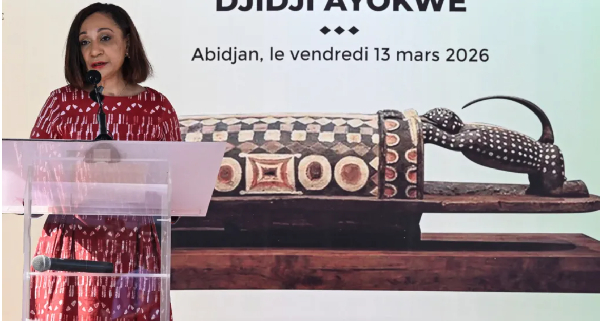 A file photo of the  sacred talking drum