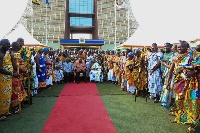 President Akufo-Addo presented the Constitutional Instrument for the new capitals this week