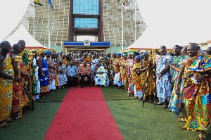 President Akufo-Addo presented the Constitutional Instrument for the new capitals this week