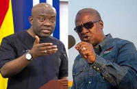 Kojo Oppong Nkrumah and John Mahama