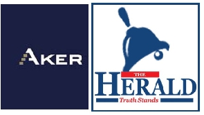Aker Energy and The Herald Newspaper logos