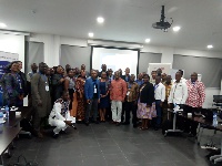 Sheila Y. Mensah in a group photo with some participants of online certificate course