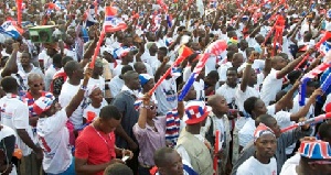 Some member of the NPP during a party rally