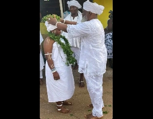 A photo of the marriage of the 63-year-old Nuumo and the 12-year-old
