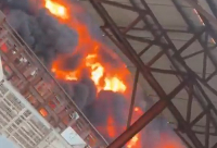 Screen shot from Avenor fire outbreak