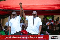 John Dramani Mahama (right) with James Gyakye Quayson (left)