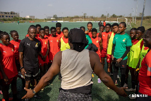 Abedi Pele in a conversation with the Black Maidens