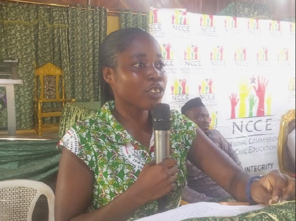 Offinso North District Director of NCCE, Alice Okwae Agyekum