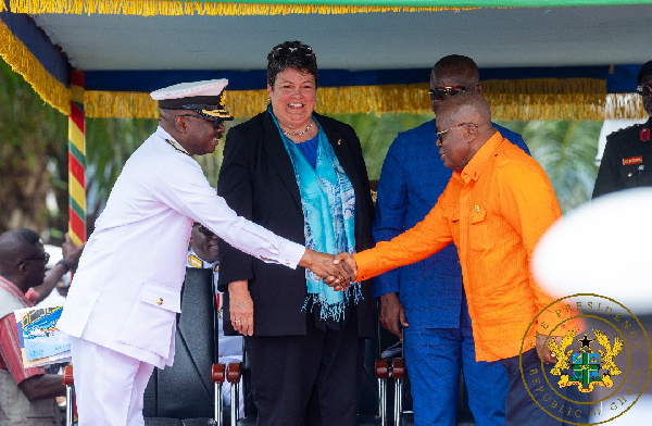 This is the second time President Akufo-Addo has presented vessels to the Navy