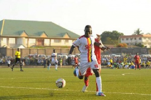 Hearts striker Selasi Adjei