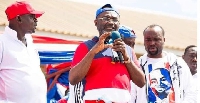 Kennedy Agyapong during an address at the Jubilee Park in Kumasi