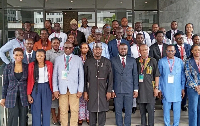 A file photo of Albert Kwadwo Twum-Boafo and other officials from GIABA